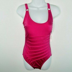Calvin Klein Pink Starburst One Piece Swimsuit
